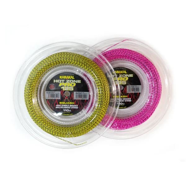 Karakal Hot Zone Pro 125 Squash Racket String 110M - YellowKarakal
