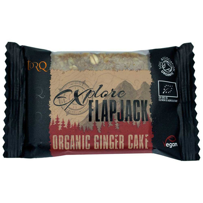 Torq Explore Flapjack Organic 65g Low Fat Natural Flavours Sports Boosters - 20 Units