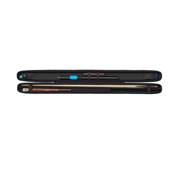 Powerglide Svartur Pool & Snooker 3/4 Piece Cue Case Adjustable Shoulder Strap Soft EVA Outer - BlackPowerGlide