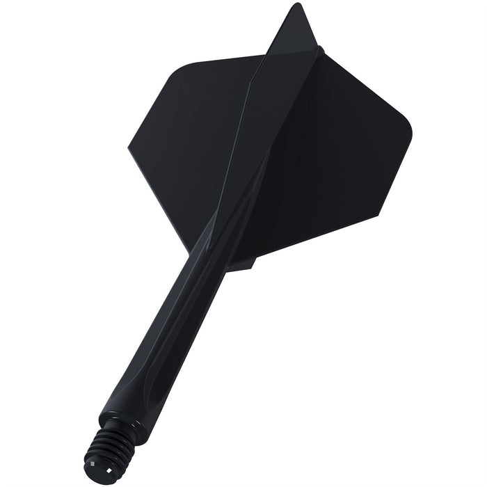 Unicorn Darts Forge All‑In‑One Plus Integrated Flight & Shaft System - Medium Black