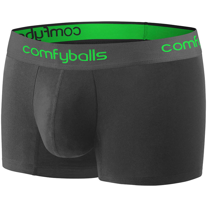 Comfyballs Men's Performance Regular Boxer Shorts Underwear - Charcoal Viper