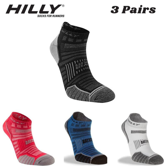 Hilly Twin Skin Socklet Socks Anti Blister Running Sports - 3 Pairs for 2Hilly