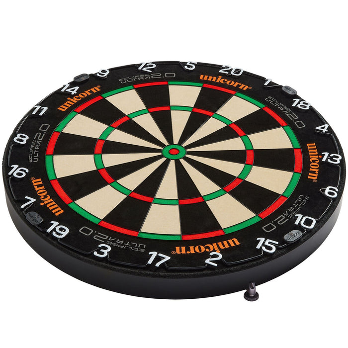 Unicorn Darts Eclipse Ultra 2.0 Bristle Dartboard With UniLock Wall Mount