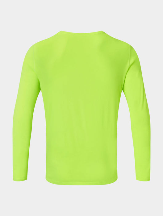 Ronhill Mens Core L/S Training Running Top Lightweight & Fast Dry - Fluo Yellow