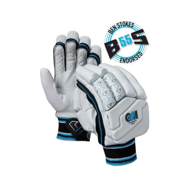 Gunn & Moore Diamond 404 Cricket Batting Gloves Calf Leather Palm PVC Back