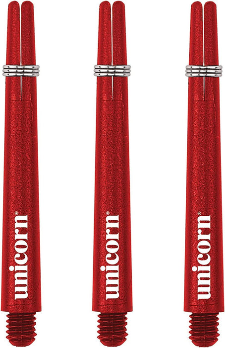 Unicorn Dart 3 Gripper Shafts Short Locking Rings Stems Black/White/Red/Blue