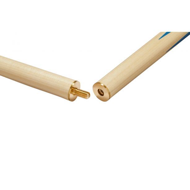 Powerglide  Snooker Cue 73cm Painted Butt 71 cm Poplar Shaft Blue 2 Piece Pool Stick