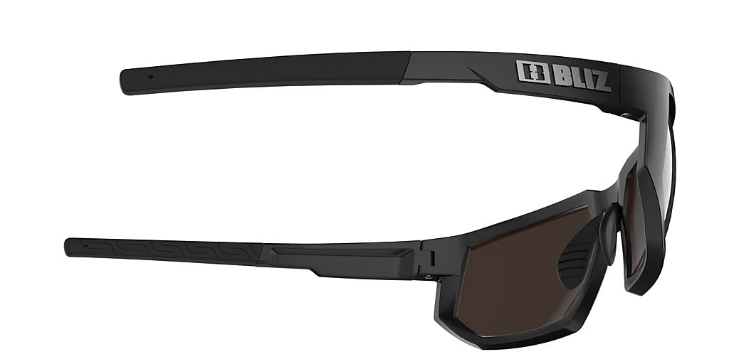 Bliz Arrow Unisex Sunglasses Shades Black Frame Polarized Brown lens