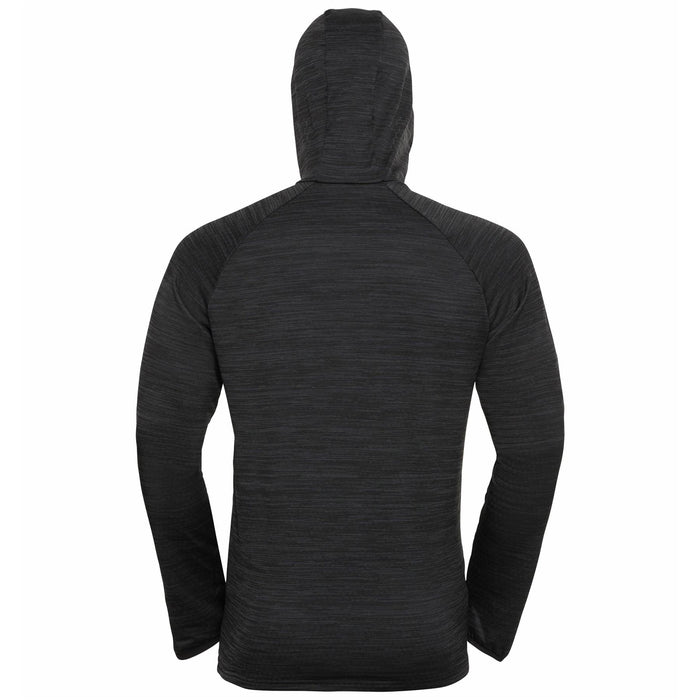 Odlo Millennium Element Men's Running Hoody in Black Melange Light