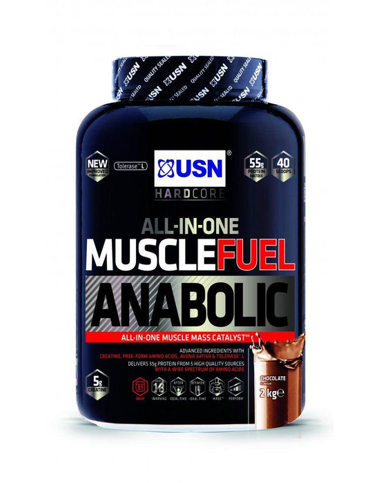 USN Muscle Fuel Anabolic All In One Muscle Mass And Growth Shake Powder - 2kg