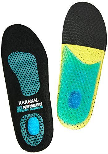 Karakal Performance Sports Trainers Shoe Insoles Shock Absorbent Gel SoleKarakal