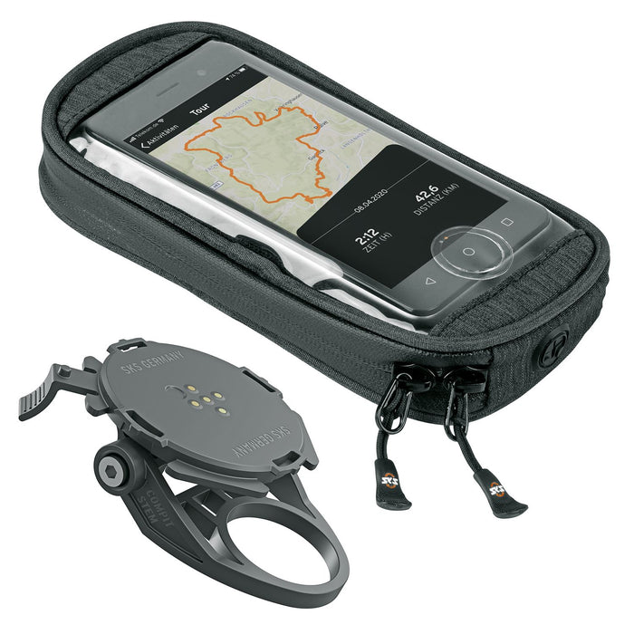 SKS Compit/Stem & Smartbag Bike Mount - Stem-Mounted Waterproof Phone Holder