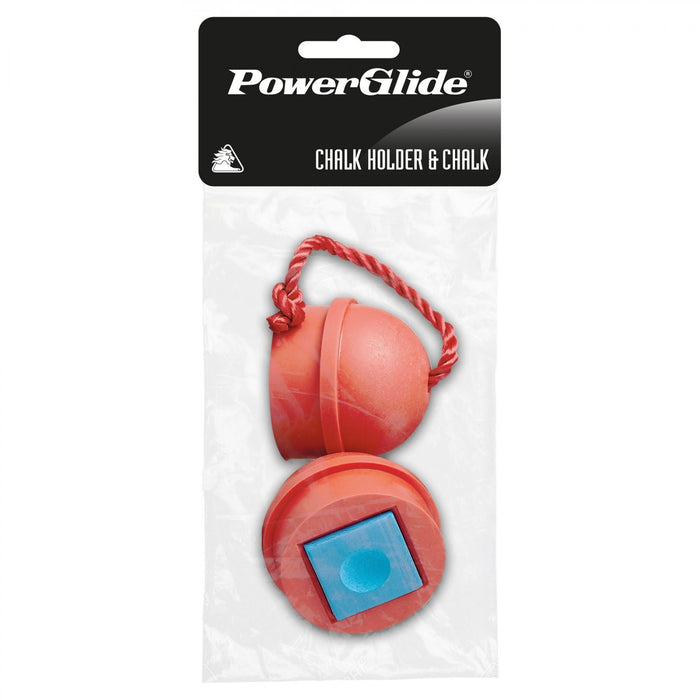 Powerglide Snooker Pool Cue Chalk Holder Suspender with Cord - Set of 2