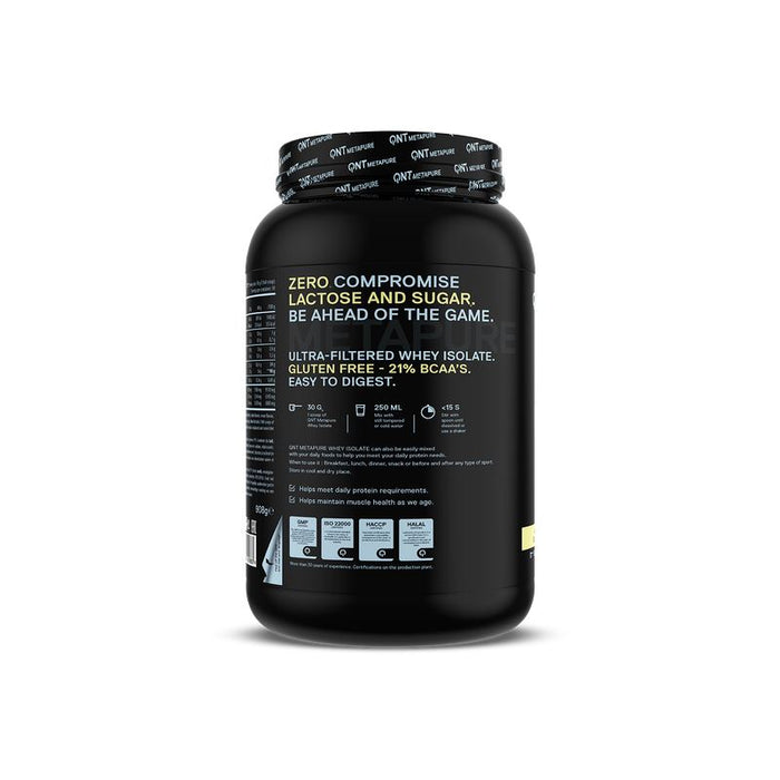 QNT Metapure Whey Isolate Zero Protein Powder 908g - Vanilla