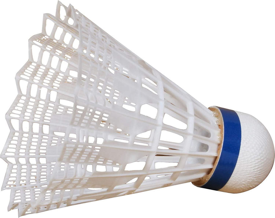 Victor Badminton Nylon Shuttlecock 2000 Gold 6PC Tube Medium Speed - White