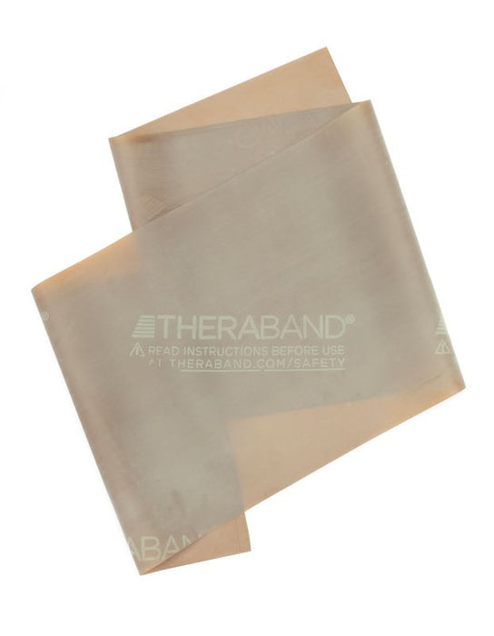 THERABAND Superlight 6 Yard Latex Resistance Bands ForPhysio, Rehab & Strength - Tan