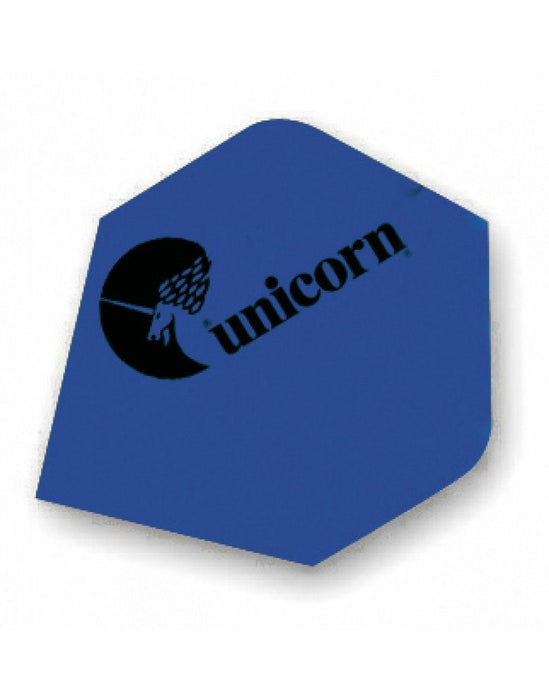 Unicorn Darts Maestro.100 Micron Plus Shape Flight Ultra Strong Durable - Blue