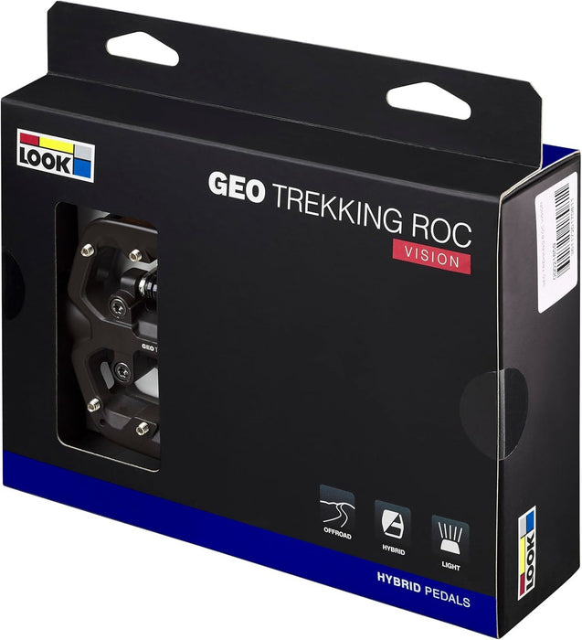 LOOK Geo Trekking Roc Vision Pedals Hybrid Clipless & Flat Pedals with Light