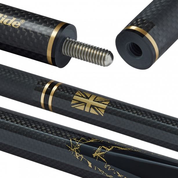 Powerglide Ignis Snooker Cue 2 Piece 57" Carbon 10mm Tip Smooth FinishPowerGlide