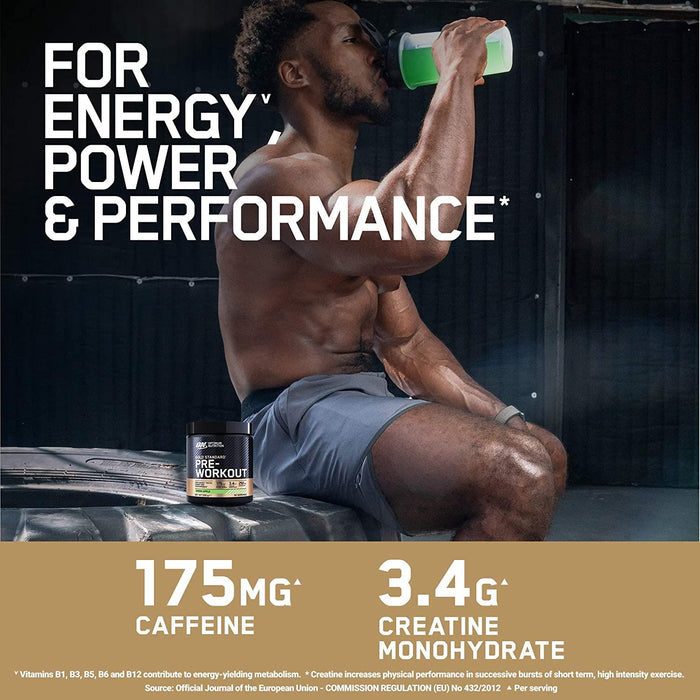 OPTIMUM NUTRITION GOLD STANDARD PRE-WORKOUT POWDER ENERGY SUPPLEMENT