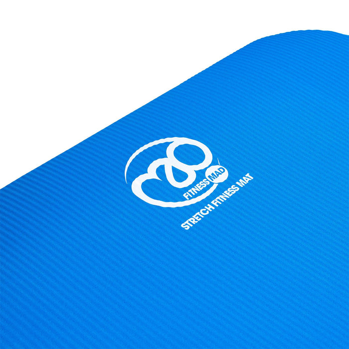 Fitness Mad Stretch Fitness Exercise Mat - 180cm - Blue