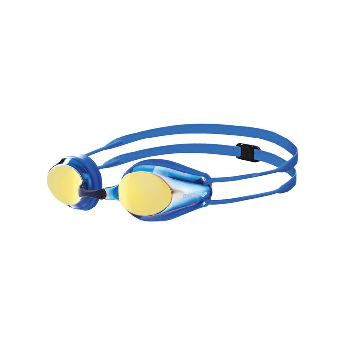 Arena Tracks Junior Mirror Swimming Goggles in Yellow / Blue