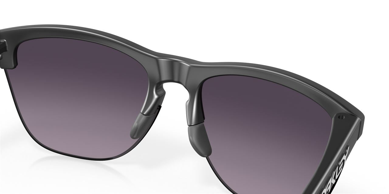Oakley Frogskins Lite Sports Sunglasses Grey Gradient Lenses Matte Black Frame