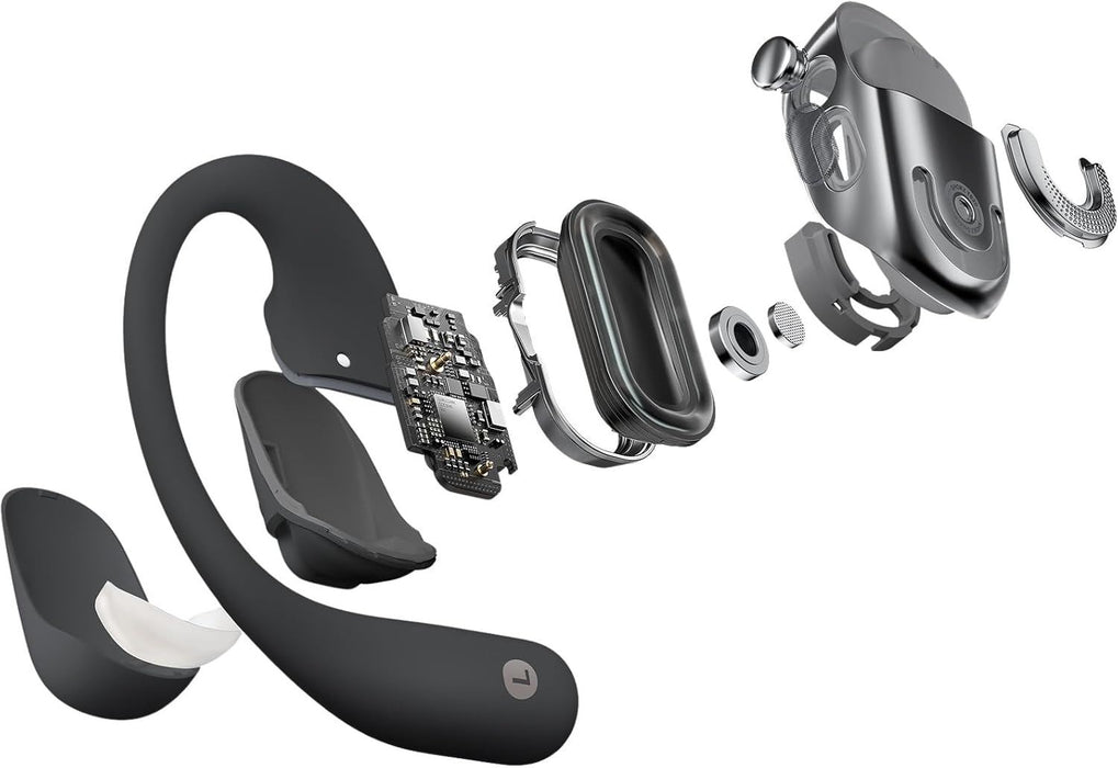 Shokz OpenFit 2 Open-Ear Wireless Earbuds & Bluetooth Headphones - Black