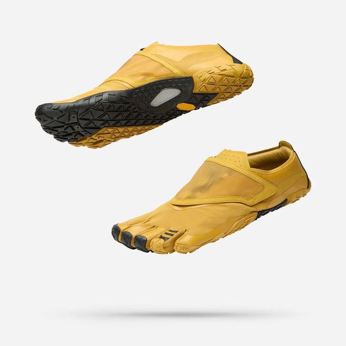 Vibram Trailope FiveFingers Womens Barefoot Trail Running Shoes Trainers - Mustard/Black
