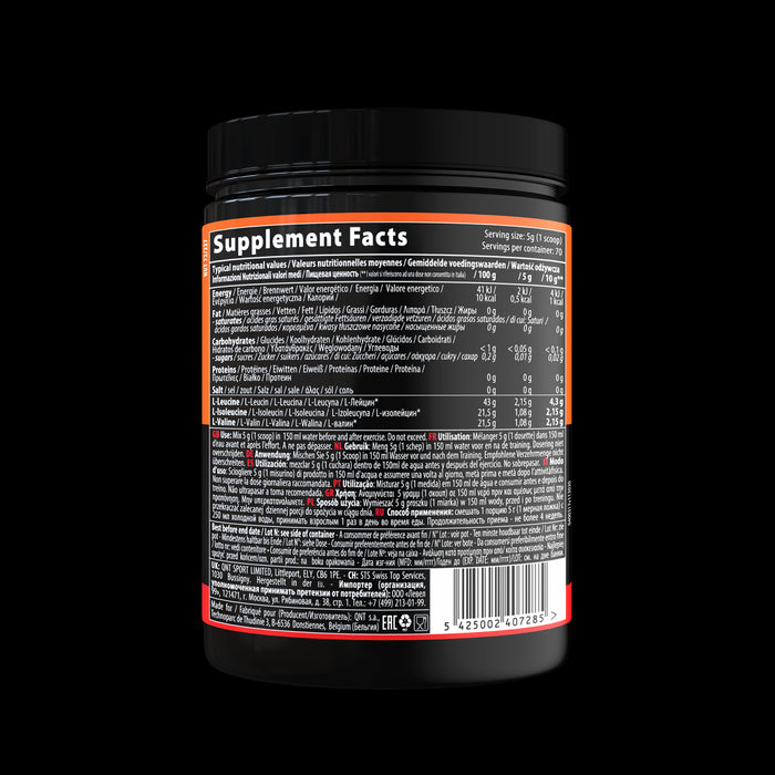 QNT BCAA 8500 Pre & Post Workout Energy & Recovery Instant Powder - 350g Fruits