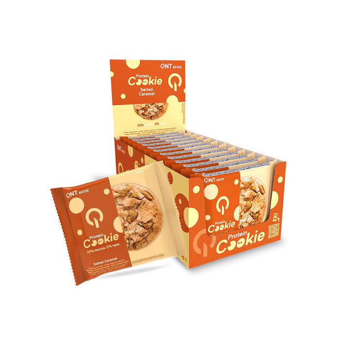 QNT Protein Cookie Workout Snack 12 x 60g - Salted Caramel