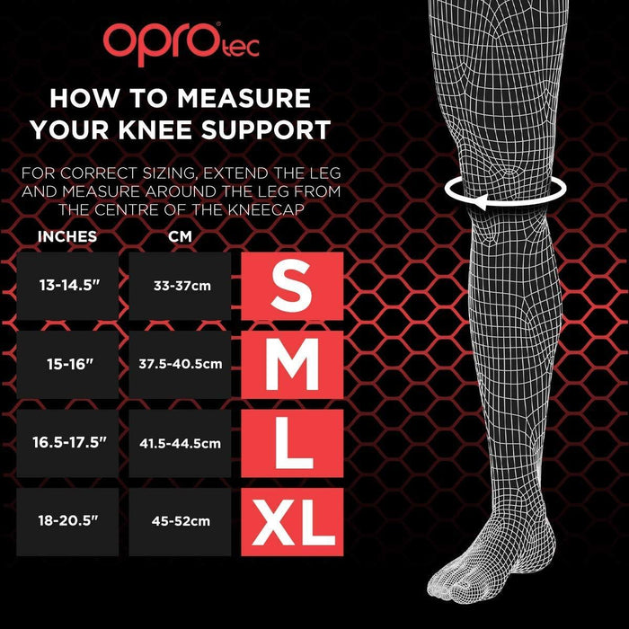 Opro Tec Knee Sleeve With Metal Hinges Sports And Injury Suppot Brace