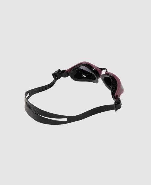 Arena Air Bold Swipe Swimming Goggles Anti-Fog Hydrodynamic Lens - Smoke/Red/White