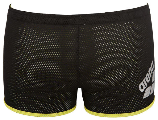 Arena Drag Swimming Shorts in Black Water Resistant with Square CutArena