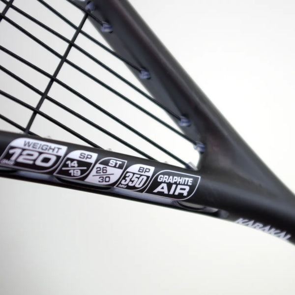 Karakal Squash Racket Air Speed Heavy Head Graphite 120g Racquet w/ Fleece Cover