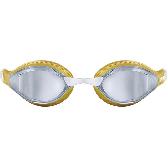 Arena Swimming Goggles Airspeed Mirror Wide Lenses - Silver / Gold