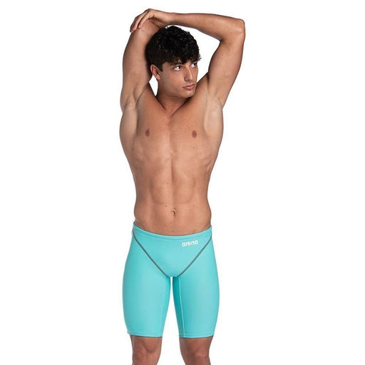 Mens Arena Swimming Powerskin Jammers Quick Dry Plain Swim Shorts - AquamarineFITNESS360