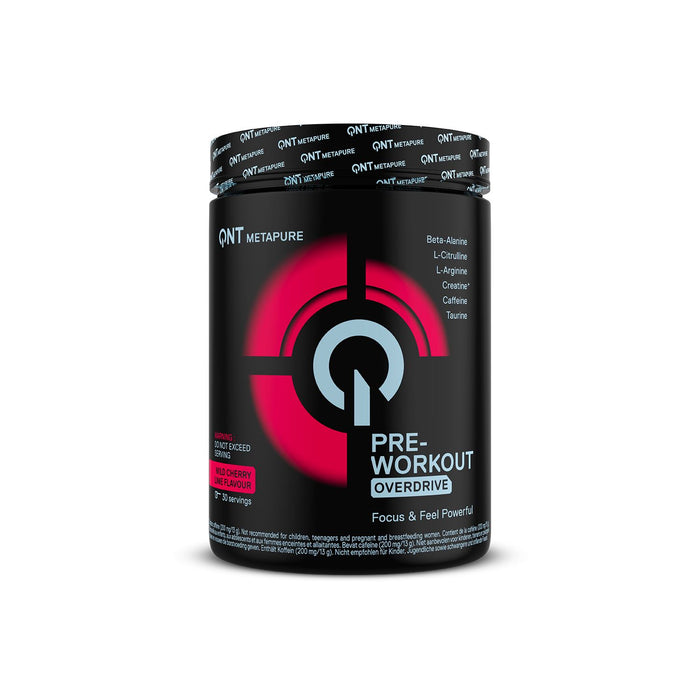 QNT Pre Workout Overdrive Performance Powder 390g