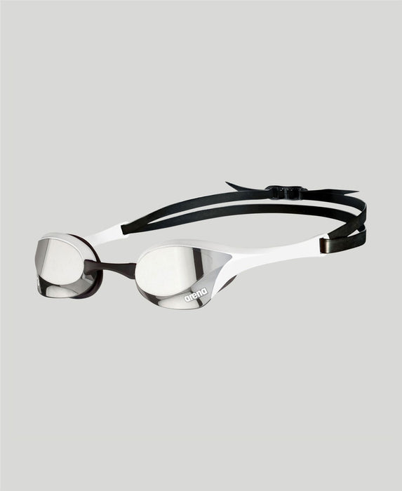 Arena Swimming Goggles Cobra Ultra Swipe Mirror - Anti Fog - Silver / White