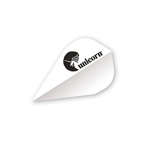 Unicorn Darts Maestro.100 Micron DXM Shape Flight Ultra Strong Durable - White