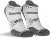 Hilly Twin Skin Socklet Socks For Sports & Running - White/Grey - 3 Pairs for 2Hilly