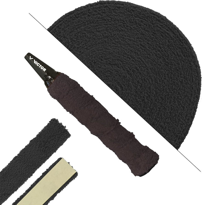 Victor Frotte Badminton Tennis Racket Towellong Grip Reel 12M - Black