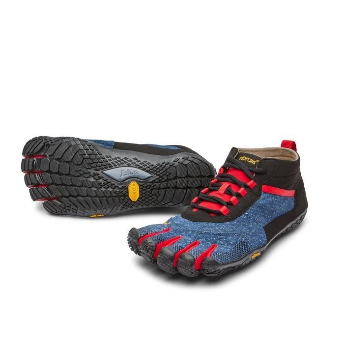 Vibram Men V - Trek Fitness Five Finger Megagrip Running Trainers - Denim RedFITNESS360