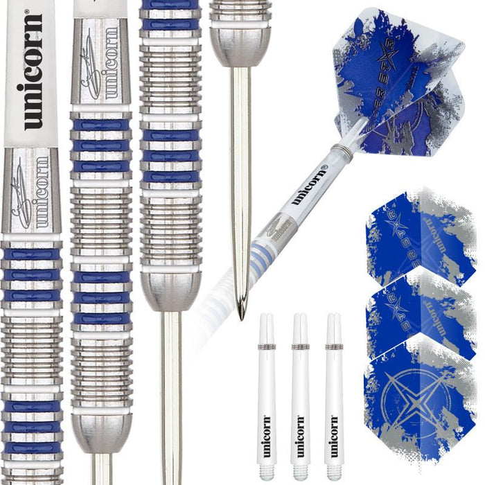 Unicorn Gary Anderson Silver Star Steel Tip Darts 80% Tungsten