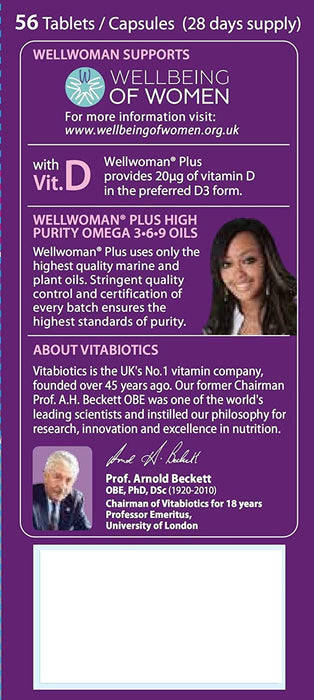 Vitabiotics Wellwoman 56 Tablets/Capsules Omega 3,6,9 Formula - 3 Packs for 2