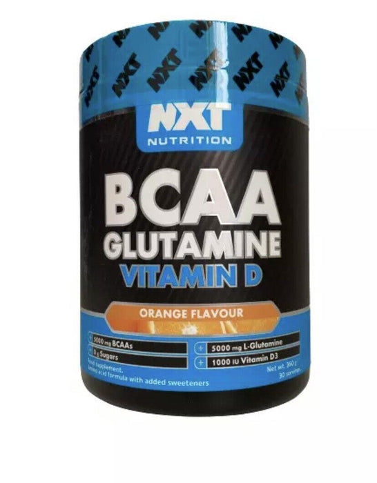 NXT NUTRITION BCAA GLUTAMINE VIT D RECOVERY TRAINING HEALTH FITNESS DRINK - 360G