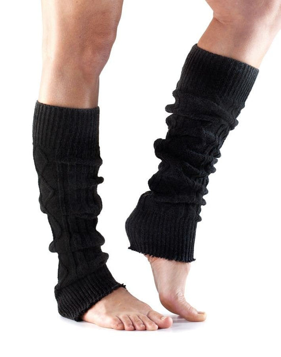 ToeSox Leg Warmers Knee High For Peak Muscle Performance Training - BlackToeSox