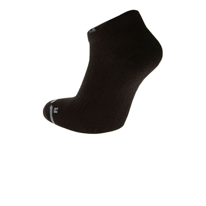 Hilly Mens Active Socklet Zero Cushion Sports Running Socks - Black / Grey