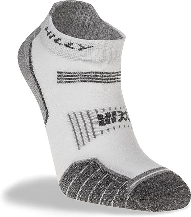 Hilly Twin Skin Socklet Socks For Sports & Running - White/Grey - 3 Pairs for 2Hilly