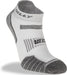 Hilly Twin Skin Socklet Socks For Sports & Running - White/Grey - 3 Pairs for 2Hilly